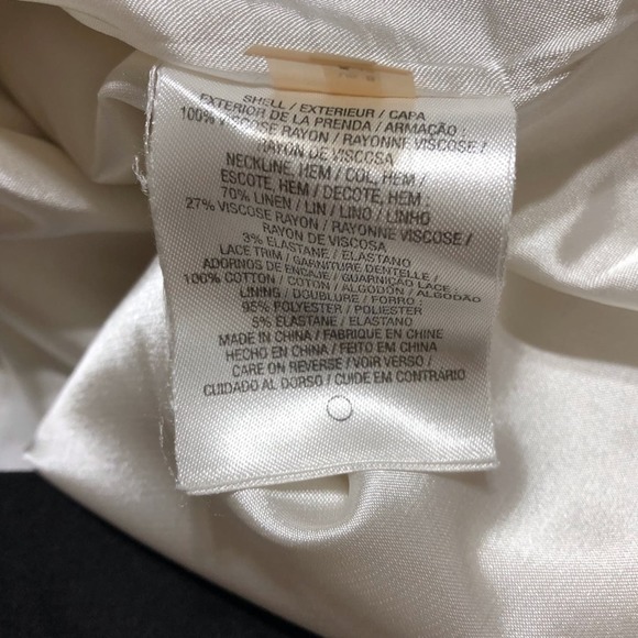 Elie Tahari Womens Dress 8 Sleeveless Black Lace Trim - Picture 6 of 6